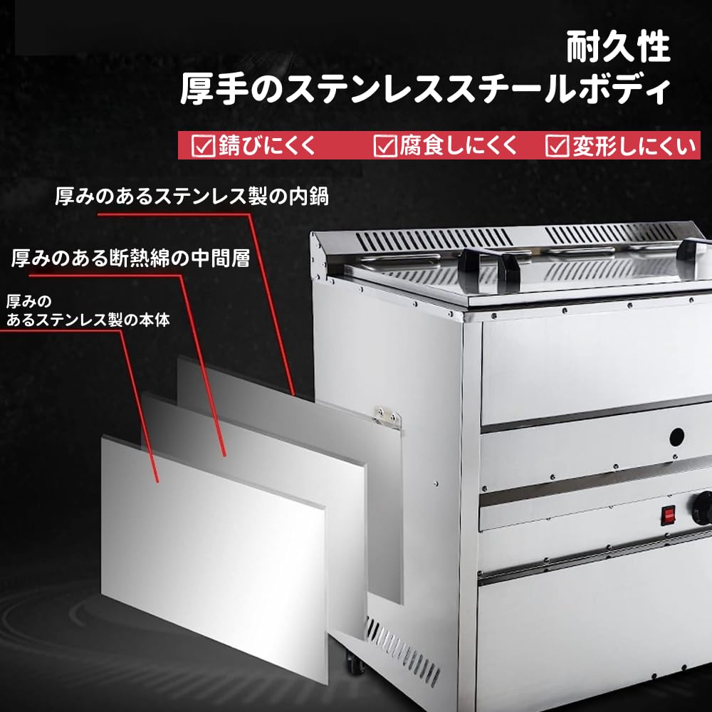 Amazon.co.jp: TVT業務用ガスフライヤー、カウンタートッププロパン